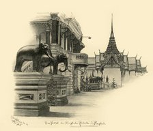 Entrance to the royal palace in Bangkok, Siam, 1898.  Creator: Christian Wilhelm Allers.