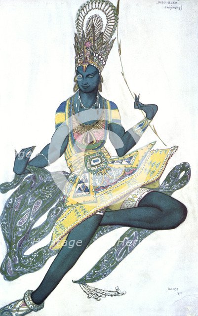 'Le Dieu Bleu' ('The Blue God'), ballet costume design, 1911. Artist: Leon Bakst