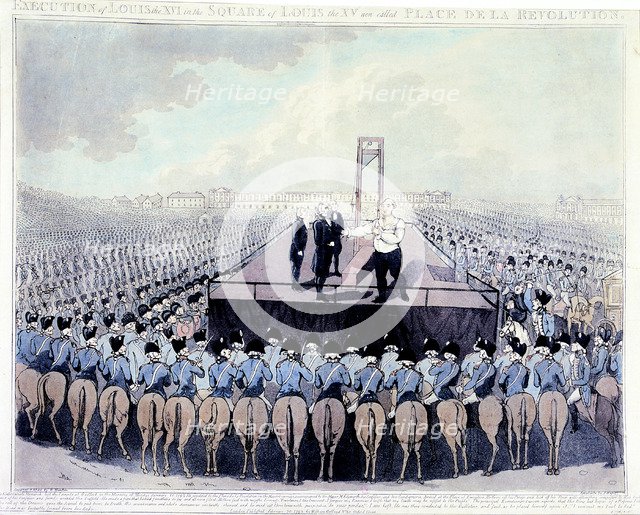 Execution of Louis XVI, 1793. Artist: Unknown
