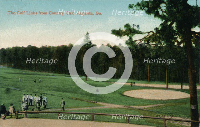 The Golf Links from Country Club, Augusta, Georgia, c1910. Artist: Unknown