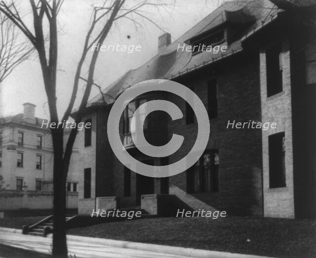 Whittemore House, Washington, D.C.- exterior showing main entrance, c1900. Creator: Frances Benjamin Johnston.