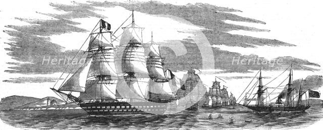 'French Baltic Fleet going through the Great Belt', 1854. Creator: Unknown.