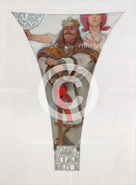 George of Podebrady, 1911. Artist: Mucha, Alfons Marie (1860-1939)