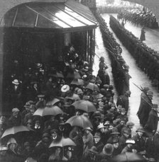 'Guard of Honour at City Hall', South Africa, World War I, c1914-c1918. Artist: Realistic Travels Publishers