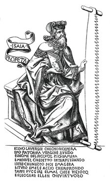 The prophet Isaiah with the instrument of his martyrdom, 15th century, (1870). Artist: Unknown