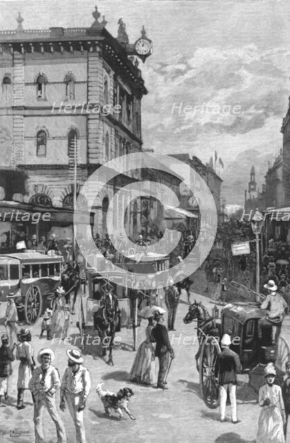 ''Our Australian Colonies -- George Street -- The "Regent Street" of Sydney', 1890. Creator: Unknown.