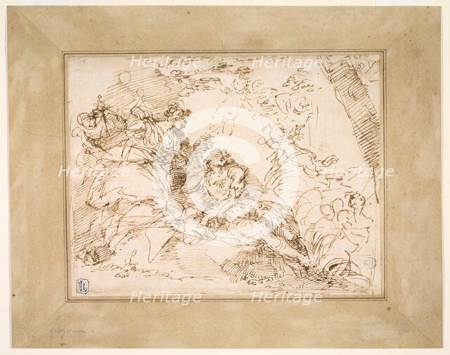 Rinaldo and Armida, c.1693. Creator: Donato Creti.