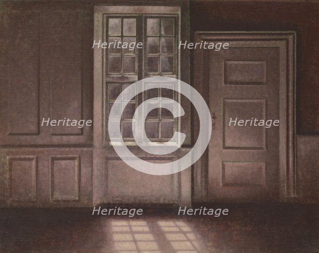 Moonlight, Strandgade 30, 1900-1906. Creator: Vilhelm Hammershøi.