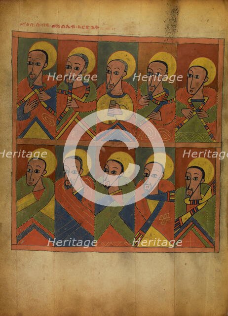 The Seventy-two Disciples; Gospel Book, about 1480-1520. Creator: Unknown.