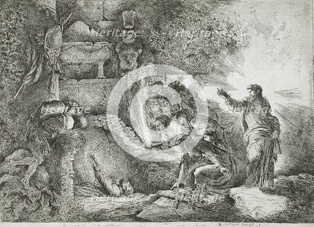 The Raising of Lazarus, between c1647 and c1651. Creator: Giovanni Benedetto Castiglione.