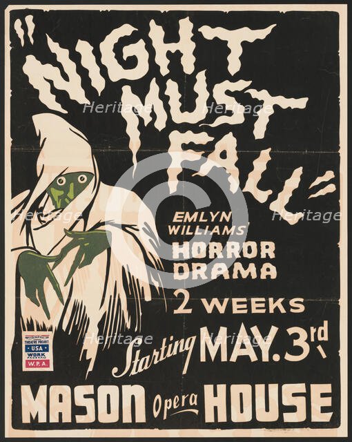 Night Must Fall, Los Angeles, 1938. Creator: Unknown.