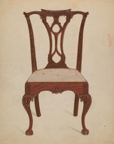 Chair, 1935/1942. Creator: John Garay.