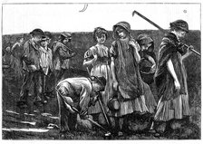 Gang system of child labour, c1885. Artist: Unknown