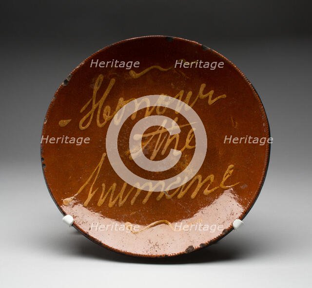 Plate, 1790/1850. Creator: Unknown.