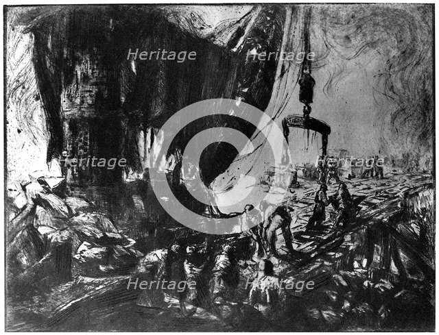 'La Chantier', (The Factory), 1924. Artist: Dominique Jouvet-Magron