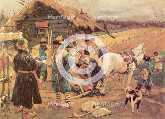 Yuri's Day (Saint George Day), 1908. Artist: Ivanov, Sergei Vasilyevich (1864-1910)