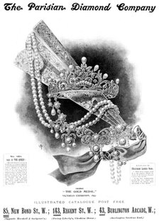 Advertisement for the Parisian Diamond Company, 1898. Creator: Unknown.