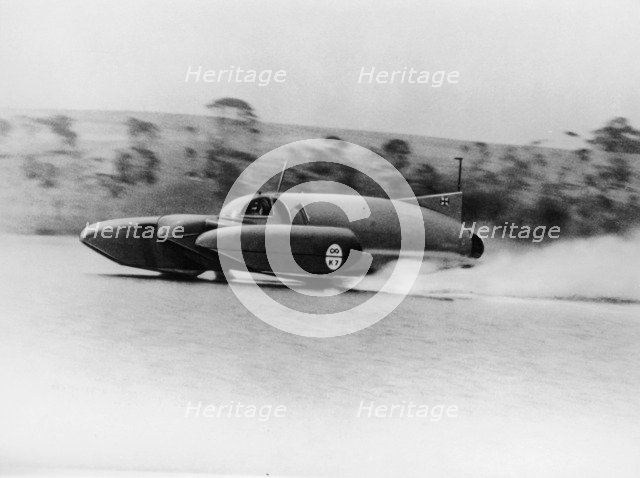 Bluebird K7 on Coniston Water, Cumbria, 1958. Artist: Unknown