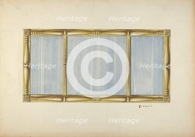 Gilt Mirror, c. 1937. Creator: Robert Stewart.