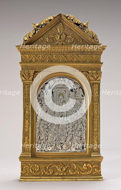 Pax with the Virgin and Child Enthroned with Saints. Creator: Unknown.