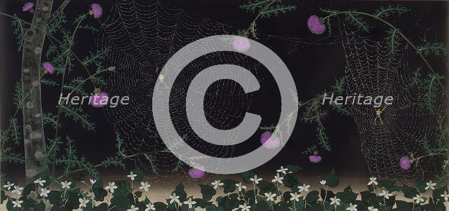 Scroll of Insects and Fishes, 1931. Creator: Omoda, Seiju (1891-1933).