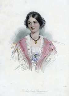 Lady Emily Dungarvon, 19th century.Artist: WH Mote