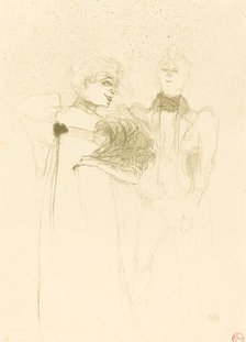 Mlle. Lender in "Madame Satan" (Mlle. Lender dans "Madame Satan"), 1894. Creator: Henri de Toulouse-Lautrec.
