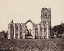 Fountains Abbey, between 1870 and 1880. Creator: Francis Frith.
