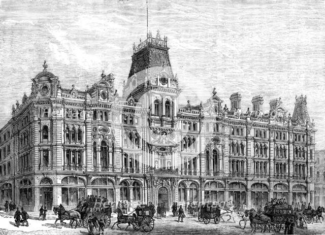 The Mercers' Company's New Buildings, Cheapside, 1881. Creator: Unknown.