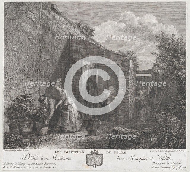The Disciples of Flora, 1778. Creator: François Godefroy.