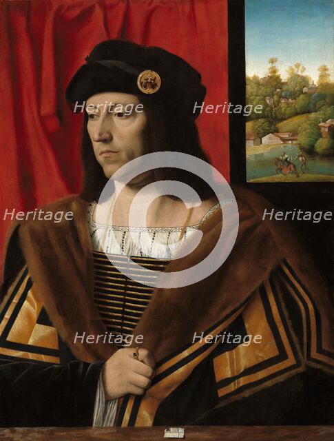 Portrait of a Gentleman, c. 1520. Creator: Bartolommeo Veneto.