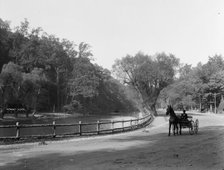 Wissahickon Creek and drive, Fairmount Park, Philadelphia, Pa., c1908. Creator: Unknown.