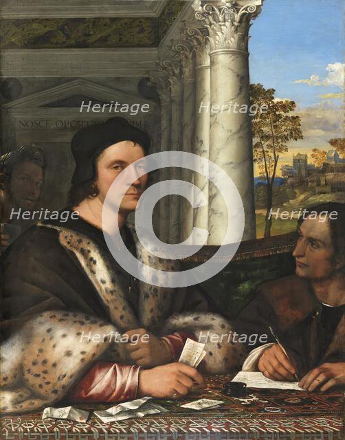 Portrait of Ferry Carondelet with his Secretaries, 1510. Creator: Sebastiano del Piombo.