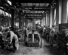 Women manufacturing shell casings, Cunard Shell Works, Bootle, Merseyside, 1917.  Artist: H Bedford Lemere.