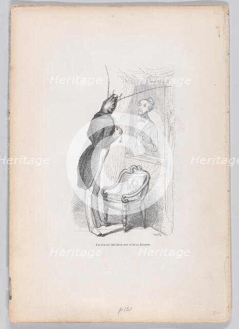 A very well put insect and beautiful dancer from Scenes from the Private and Public..., ca. 1837-47. Creator: Andrew Best Leloir.