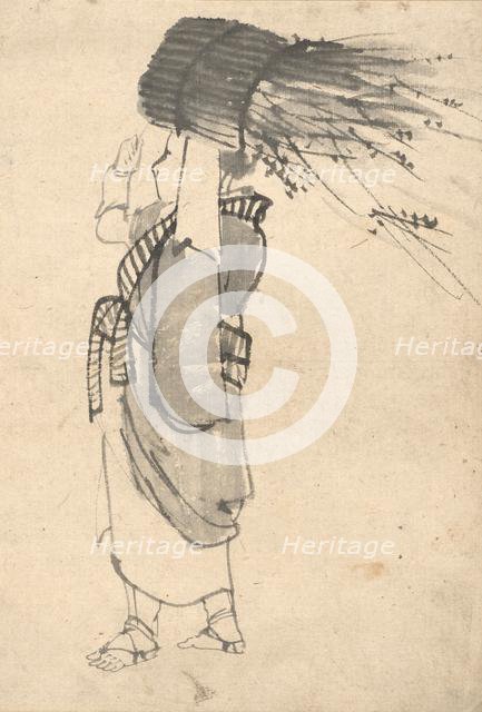 The Faggot Bearer, 1844-1895. Creator: Kono Bairei (Japanese, 1844-1895).