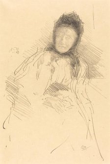 Unfinished Sketch of Lady Haden, 1895. Creator: James Abbott McNeill Whistler.