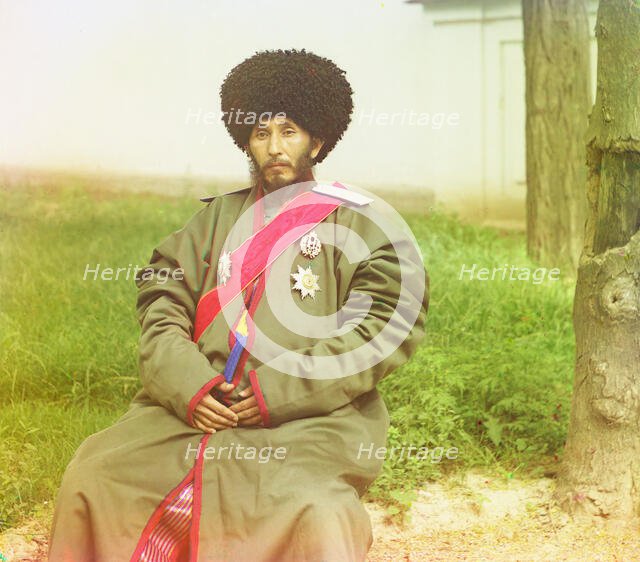 Isfandiyar, Khan of the Russian protectorate of Khorezm (Khiva)..., between 1910-1915. Creator: Sergey Mikhaylovich Prokudin-Gorsky.