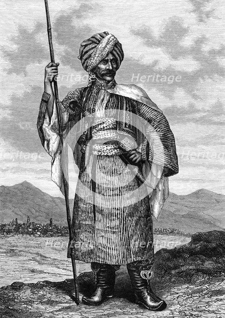 Kurdish chief, 19th century. Artist: Deyrolle