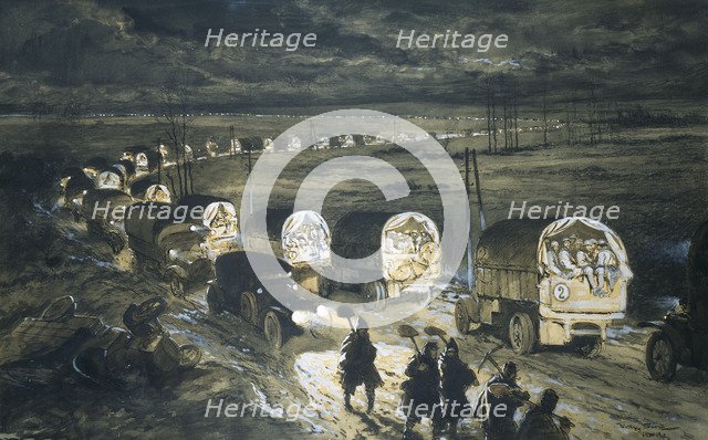 Voie Sacrée (Sacred Way), Verdun, 1916.