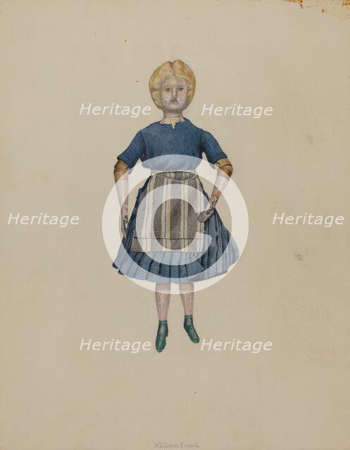 Pewter Doll, c. 1937. Creator: William Frank.