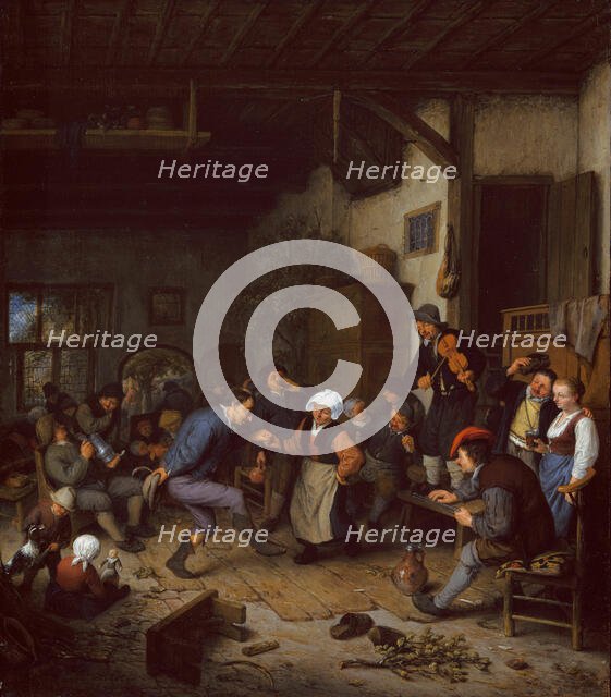 Merrymakers in an Inn, 1674. Creator: Adriaen van Ostade.