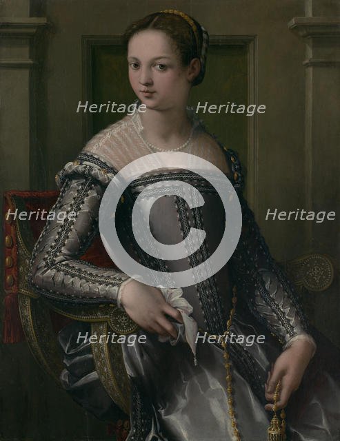 Portrait of a Woman, mid-16th century. Creator: Jacopo Zucchi.