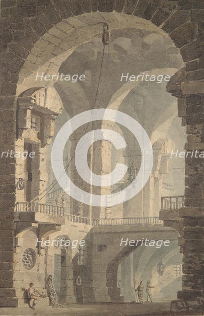 Dark Prison (Carcere Oscura), 1790-99. Creator: JMW Turner.