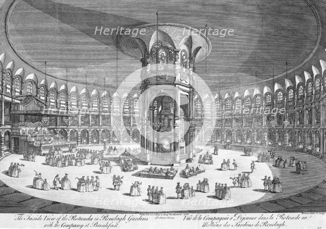 The Rotunda at Ranelagh Gardens, London, mid-18th century. Artist: Thomas Bowles