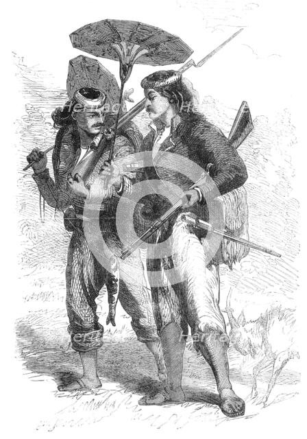 Newly-organised Burmese police returning from night duty, 1861. Creator: Unknown.