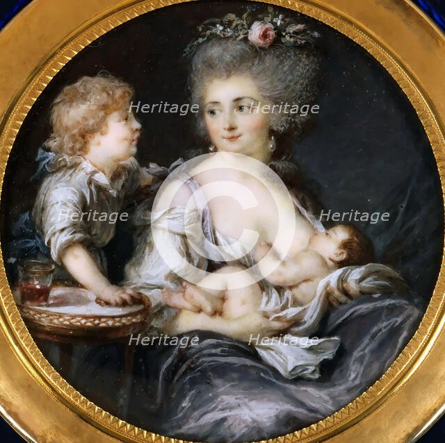 Madame Mitoire and her children. Creator: Labille-Guiard, Adélaïde (1749-1803).