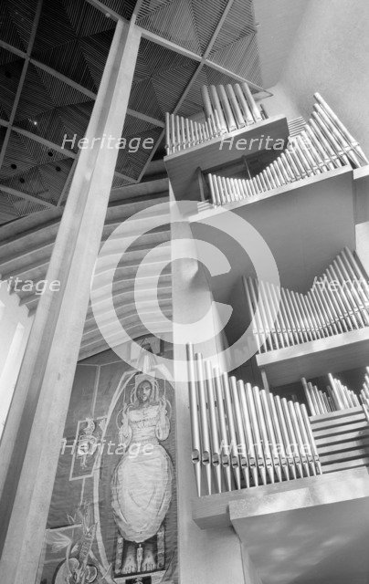 Organ pipes, Coventry Cathedral, Coventry, West Midlands, 1962-1980. Artist: Eric de Maré
