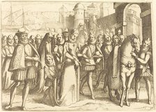 Arrival at Valencia, 1612. Creator: Jacques Callot.