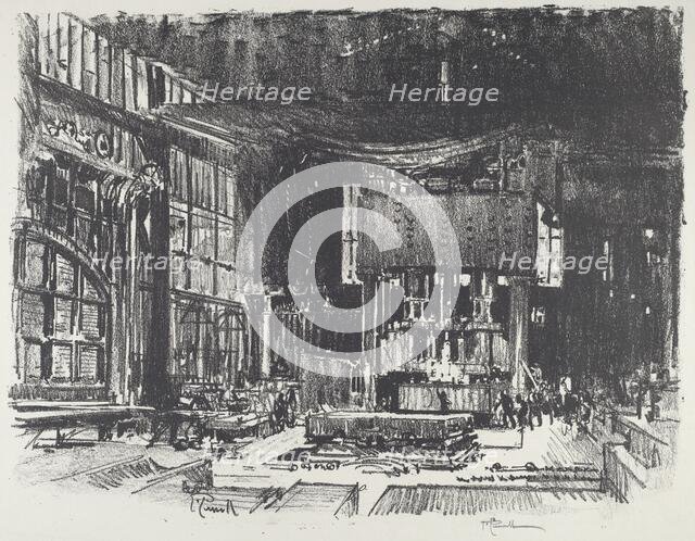 The Acolytes Preparing the Altar of the War God, 1916. Creator: Joseph Pennell.
